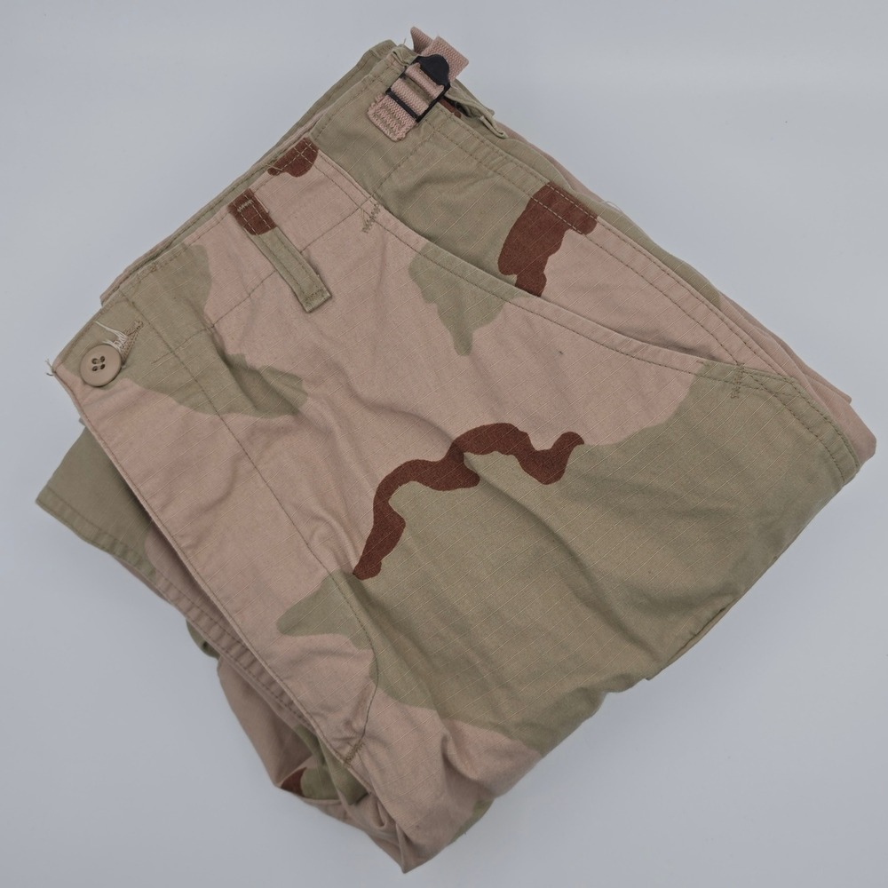 Military Cargo Pants Mens Small Regular Tan Desert Camo Excellent BDU Tactical